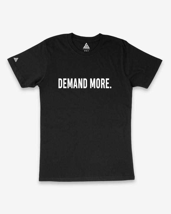 Demand More™ Signature Black T-Shirt - asidefitness