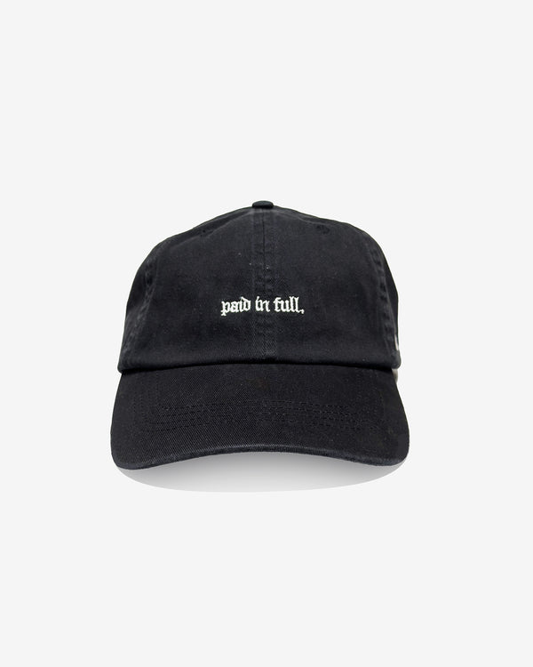 'Paid In Full' (B.S.T) Cap - (Black) - ASIDE.