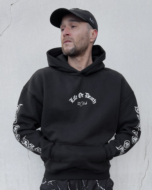 'Paid In Full' (B.S.T) Cap - (Black) - Close Up Detail - ASIDE.