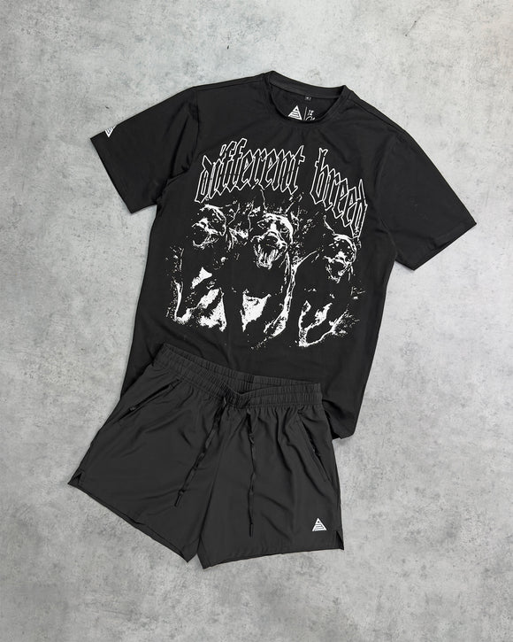T-SHIRT & SHORTS TRAINING SET - Back Detail - ASIDE.