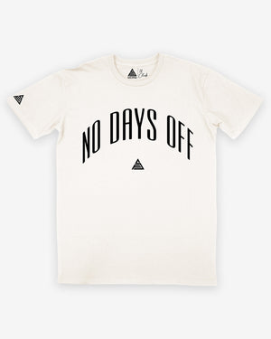'No Days Off' Training T-Shirt (Off White)