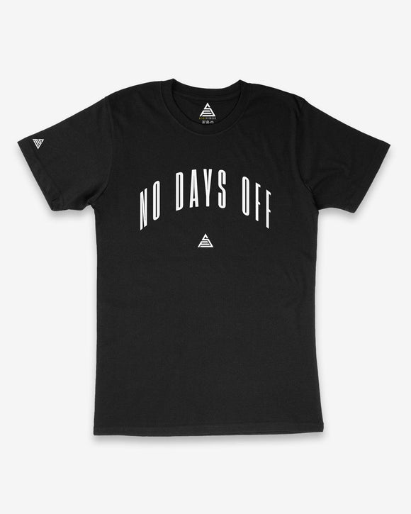 No Days Off™ Signature Black T-Shirt - asidefitness