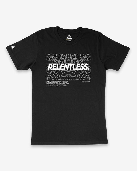 Relentless™ Signature Black T-Shirt - asidefitness