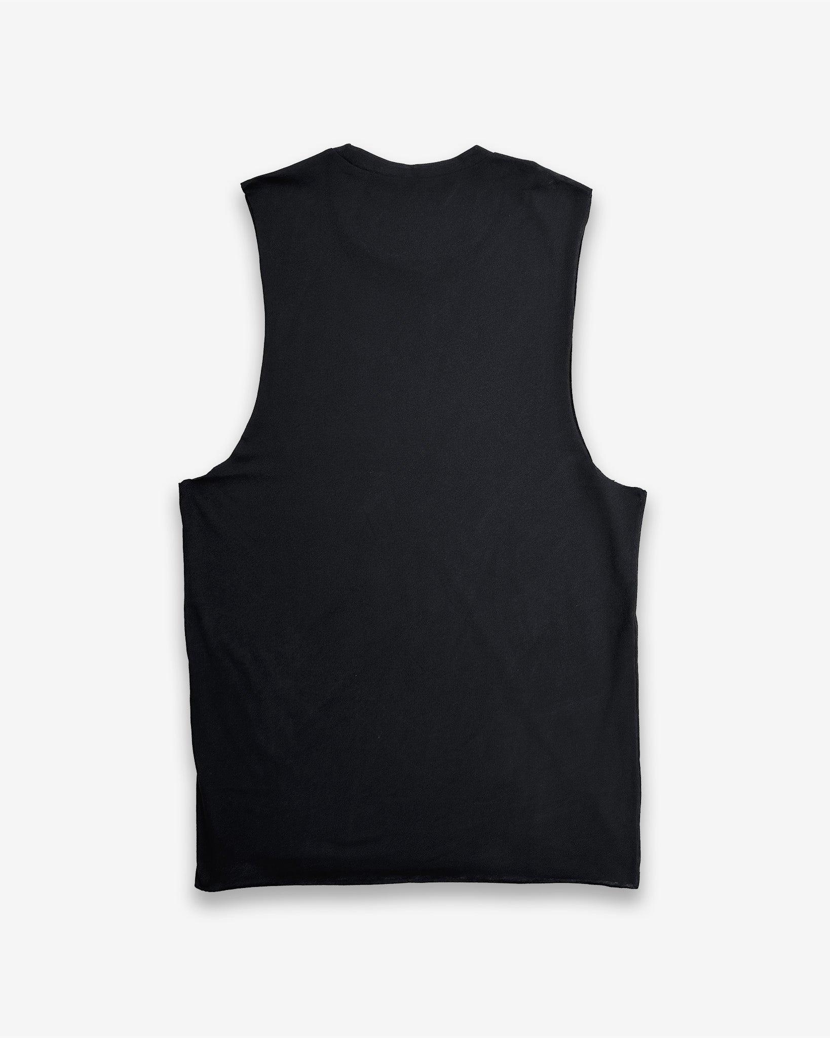 Plain black vest